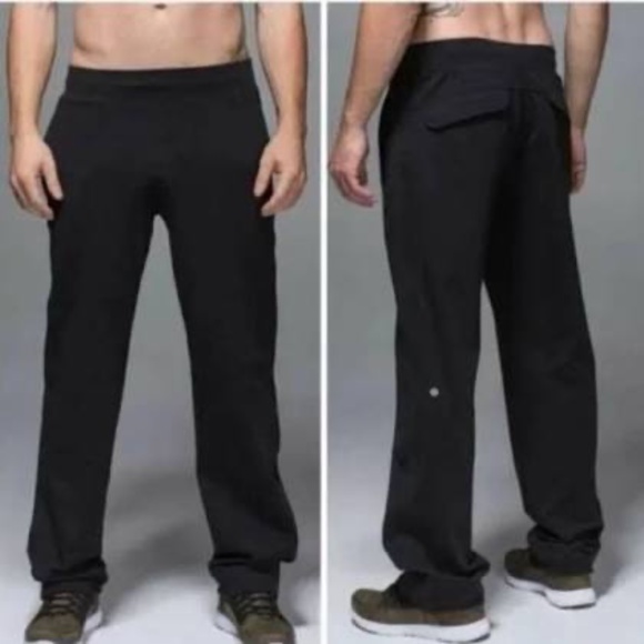 lululemon athletica Pants Lululemon Mens Black Kung Fu Pants Large Tall Poshmark